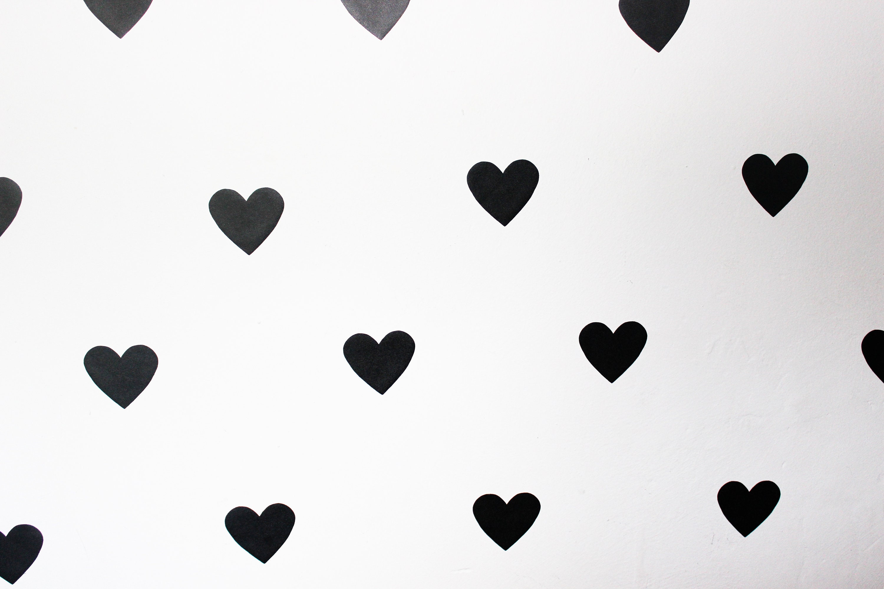 Heart Shaped Wall Decals Removable Wall Stickers For Home Etsy