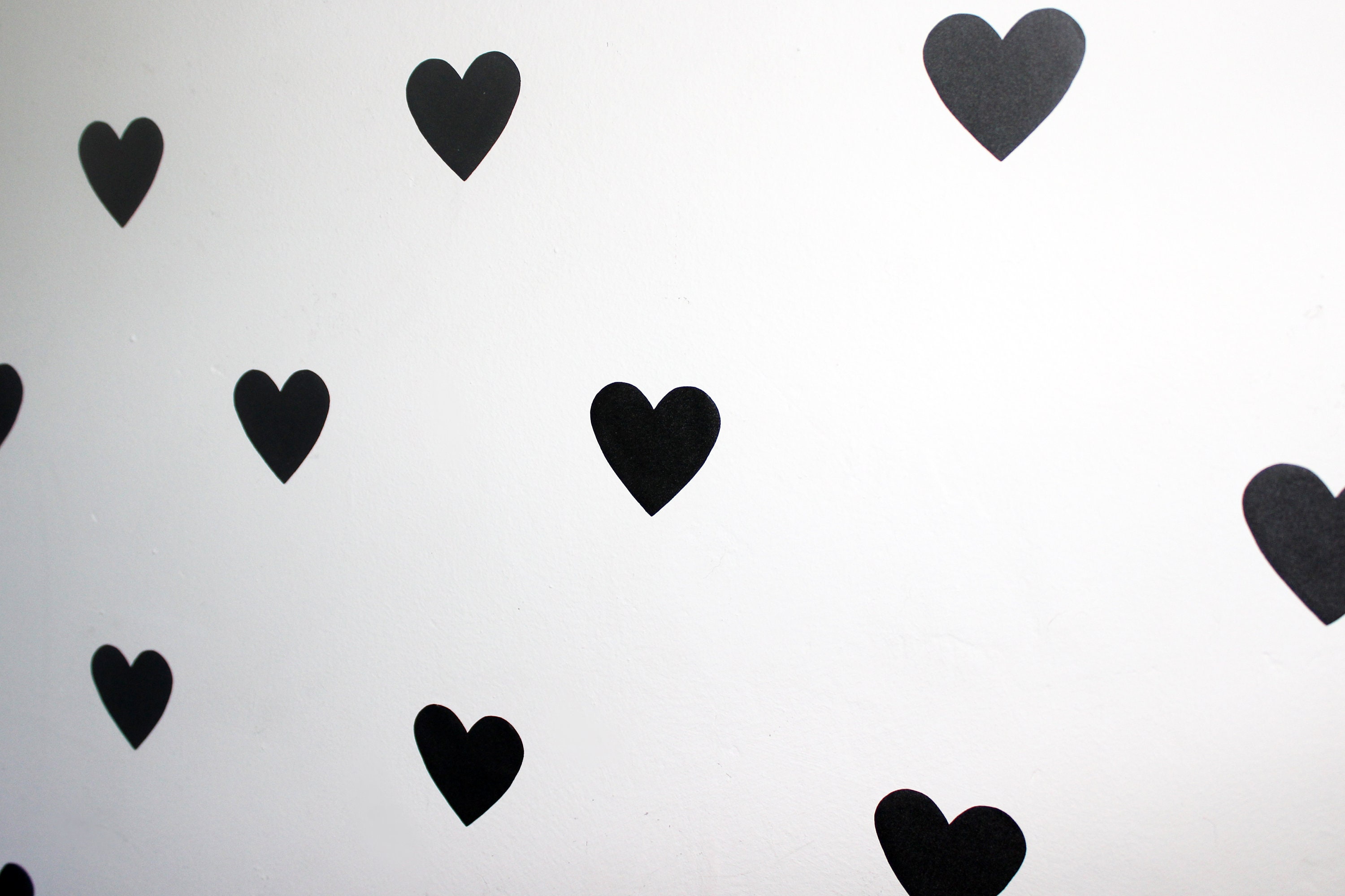 Heart Shaped Wall Decals Removable Wall Stickers For Home Etsy