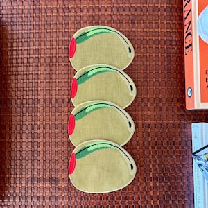 Martini Olive Cocktail Napkins -  Unique Barware for Entertaining