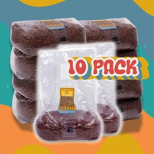 3lb - 10 PACK | Sterilized Milo Grain | Mushroom Sterilized Grain Spawn | Mushroom Cultivation Spawn | Sorghum Grain 15lbs
