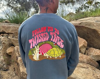 Follow me to Twisted Tree Independent Trading Co. - Midweight Pigment-Dyed Crewneck Sweatshirt Slate Blue