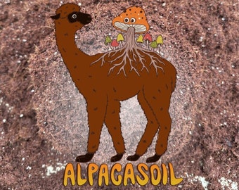 AlpacaSoil - Sustrato/suelo pasteurizado para el cultivo de hongos; Sustrato a base de fibra de coco esterilizado listo para cultivar