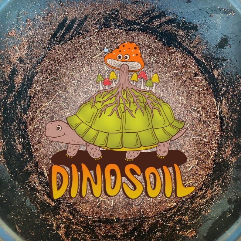DinoSoil - Pasteurized, Prehistoric Mushroom Growing Medium\/Soil; Ready to Grow Sterilized CoCo Coir Based Substrate