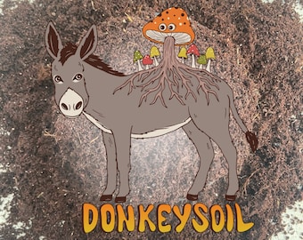 DonkeySoil - 殺菌済みのキノコ栽培用基質/土壌。栽培準備が整った殺菌済みのココヤシ繊維ベースの基質