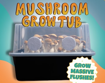 Microppose Monotub - Pilzzucht Kit für Easy Mono-ub Tek für eine effiziente DIY-Pilzzucht Kleine, Mittelgroße, Große Größen