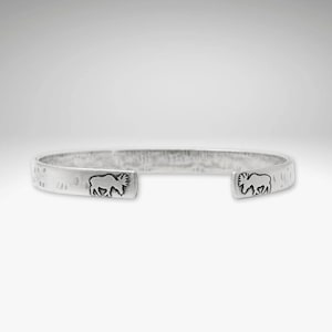 Moose Cuff Bracelet - Single or Stacked Mix Or Match  (Buffalo, Moose, Bear). Men&#39;s cuff