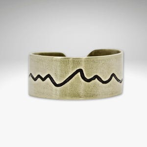 Mountain Ring Mountain Range Ring Mountain Jewelry Sized or adjustable. Great for men and women.