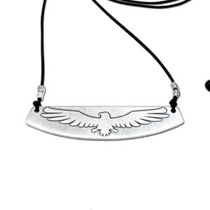 Freebird Eagle Necklace on chain or cord, free spirit jewelry, boho jewelry