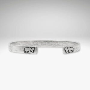 Skinny Moose Cuff Bracelet - Single or Stacked Mix Or Match  (Buffalo, Moose, Bear). Perfect Gift for those who love Wild Animals
