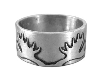 Moose Antler Ring - Mountain Jewelry - Nature Inspired Ring - Outdoor Jewelry
