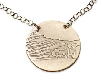 Nature Inspired Yellowstone Bison Mountain Jewelry