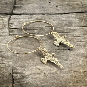 Birds On A Wire Hoop Earrings