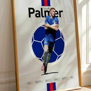 Cole Palmer Chelsea Art Print: Minimalist Football Poster (Digital Download