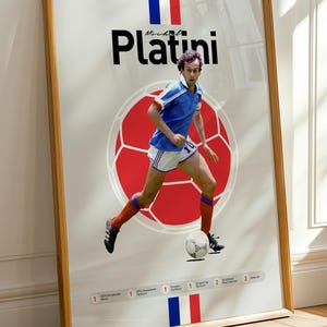 Michel Platini France Print: Minimalist Football Art (Digital Download