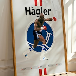 Marvin Hagler Boxing Poster: Minimalist Art Print (Digital Download)