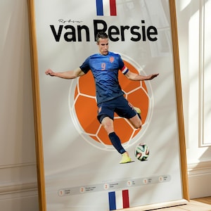 Robin van Persie-print, digitale download, van Persie-muurkunst, van Persie-poster, van Persie-kunst, Nederlands voetbal, Nederlandse voetballegende