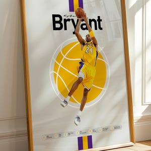 Kobe Bryant inspired art, Digital Download, Kobe Bryant Print, Kobe Bryant Poster, Basketball, Office Wall Art, Bedroom art, Kobe Lakers