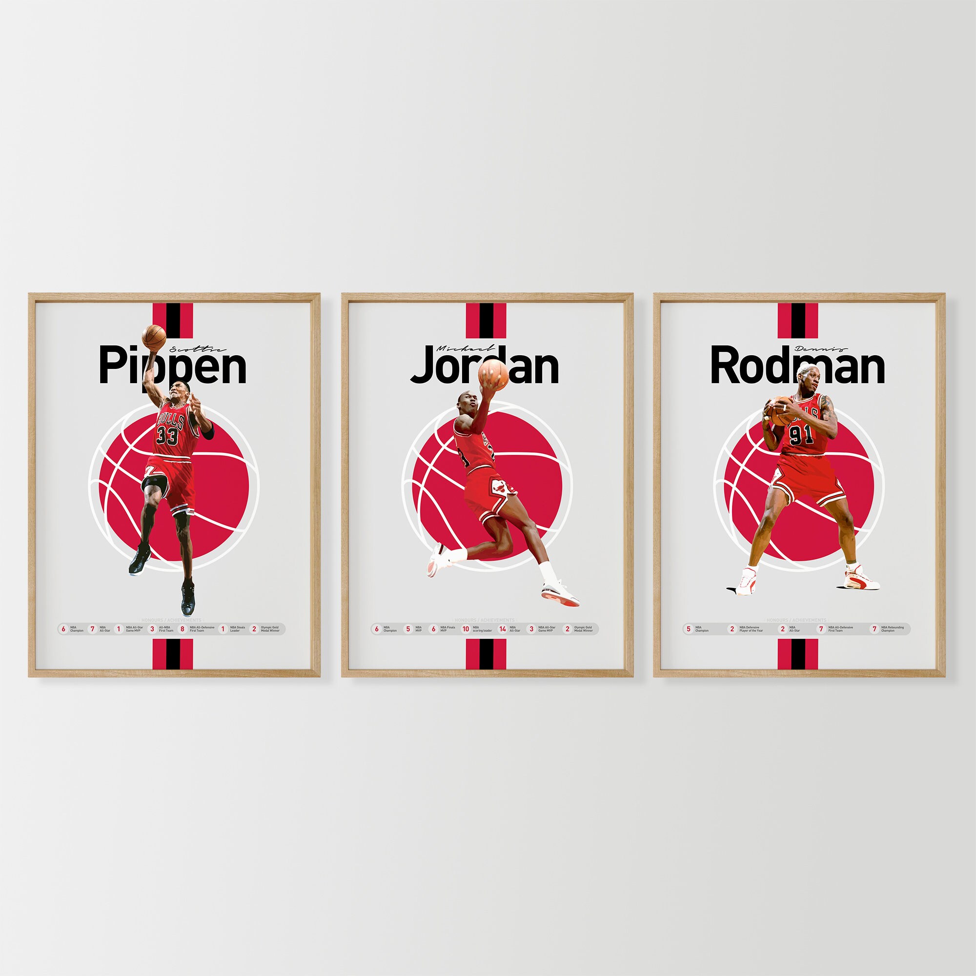 No bull poster top jordan pippen rodman