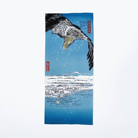 歌川広重 名所江戸百景 深川洲崎と十万坪 浮世絵手ぬぐいアート