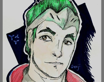 Genji (Young) Art Print A5 Overwatch