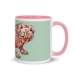 Naked Mole Rat Mug with Color Inside