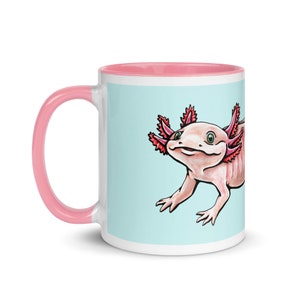 Axolotl Mug with Color Inside