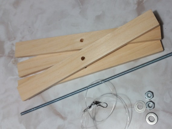 Wooden Wood Yard Tree Spinner-put Together Yourself Kit- - Etsy