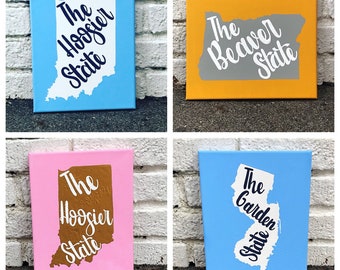 Lienzo de apodo de estado