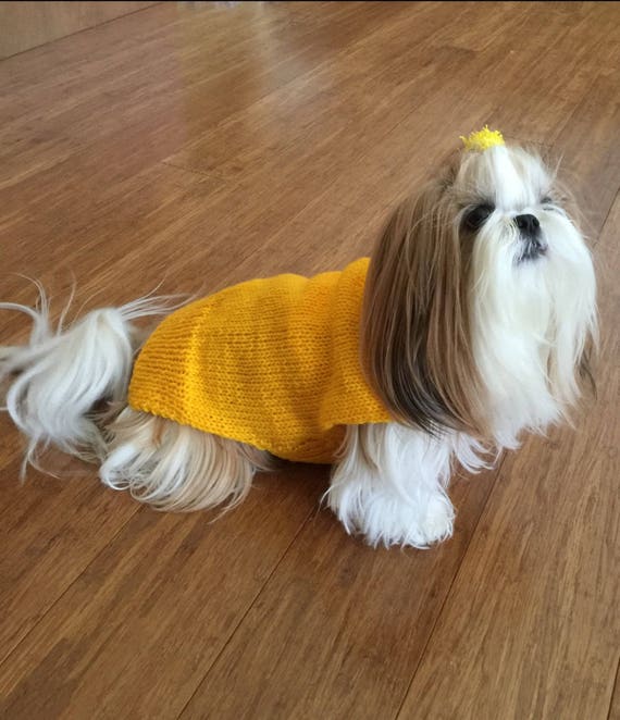 Yellow Dog Coat Knitting Pattern in PDF Instant Download Etsy