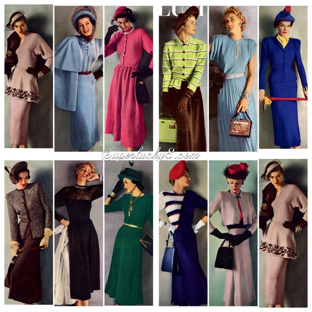 Columbia #89 c.1939 PDF - EBook - Digital Download Vintage WWII Era Fashion Knitting Patterns
