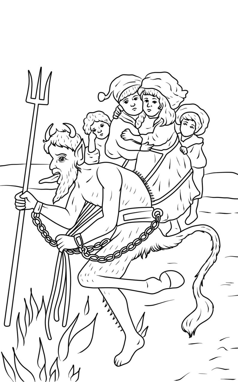 Krampus Koloring coloring Book Vol 2 - Etsy