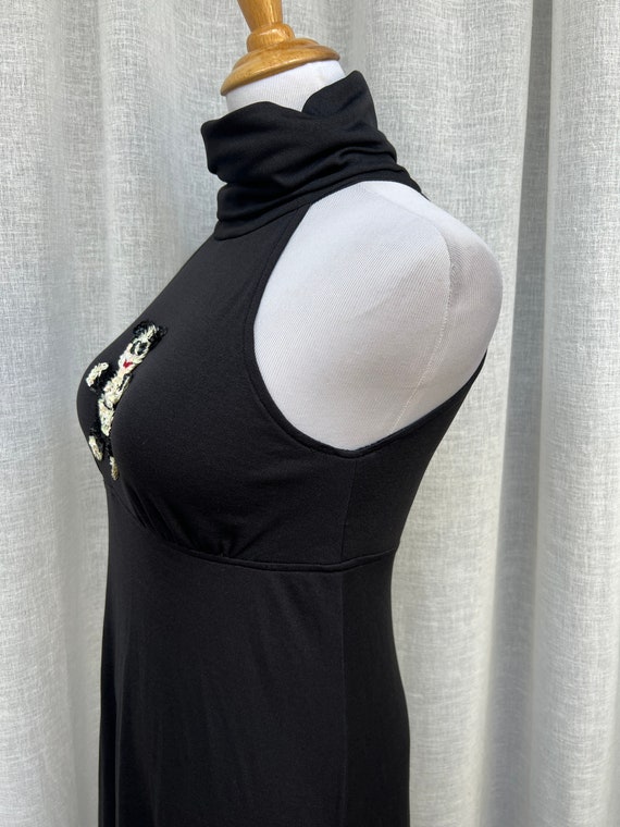 Vintage Shawn Jrs. Black sleeveless turtle neck d… - image 7