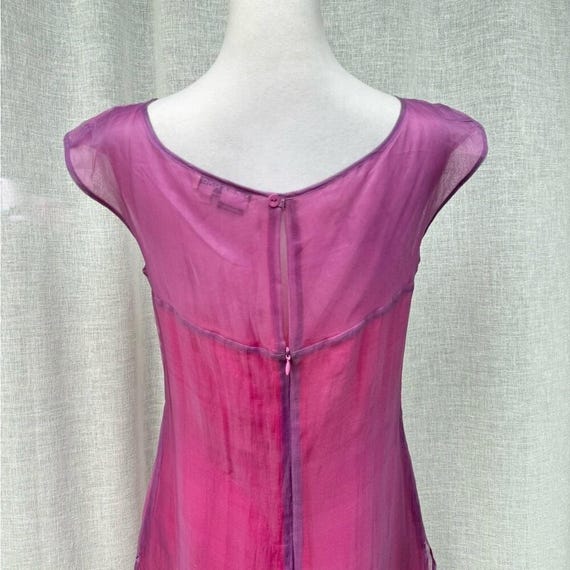 Nora Noh purple pink silk organza mini dress cove… - image 6