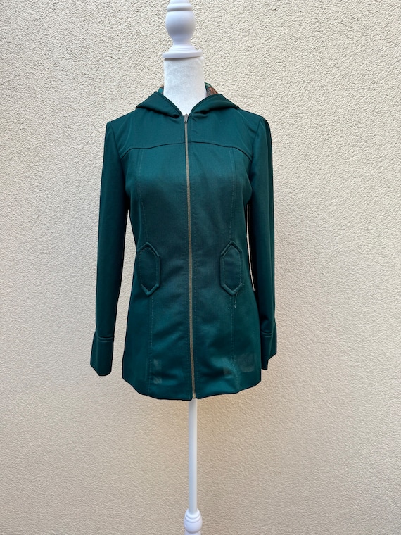 VTG Union Made Green Hooded Jacket