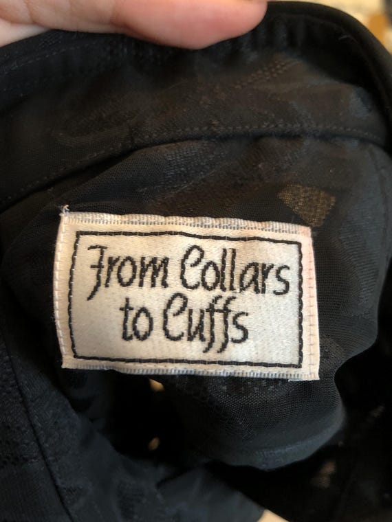 From Collars to Cuffs custom made black floral br… - image 10