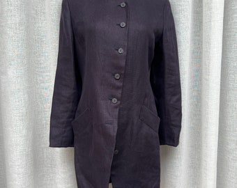 KENZO Paris Glazed Aubergine Military Style Blazer (size US M)