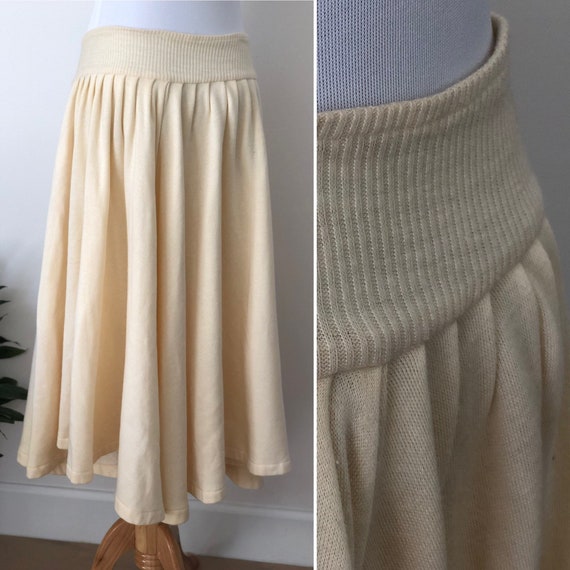 Norma Kamali Vintage Sweatshirt circle Skirt 1980'