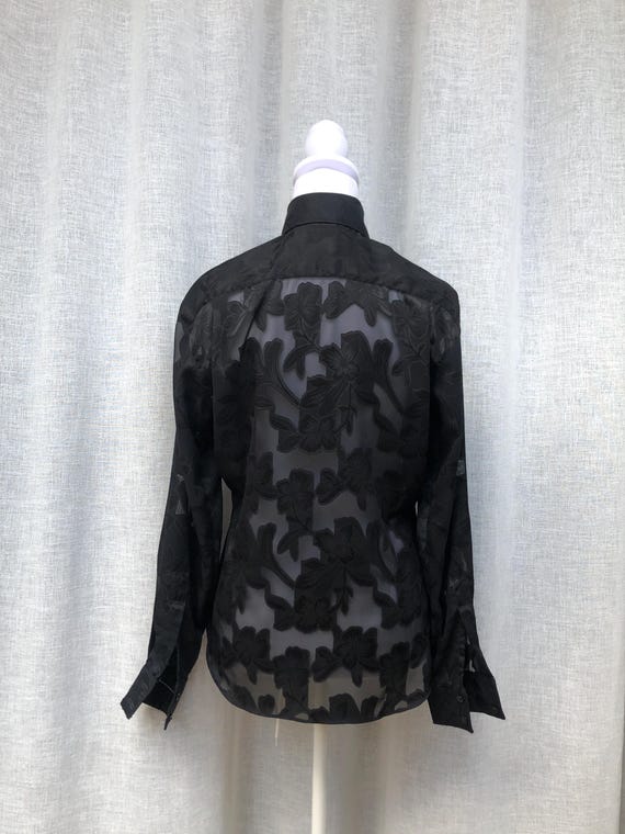 From Collars to Cuffs custom made black floral br… - image 3