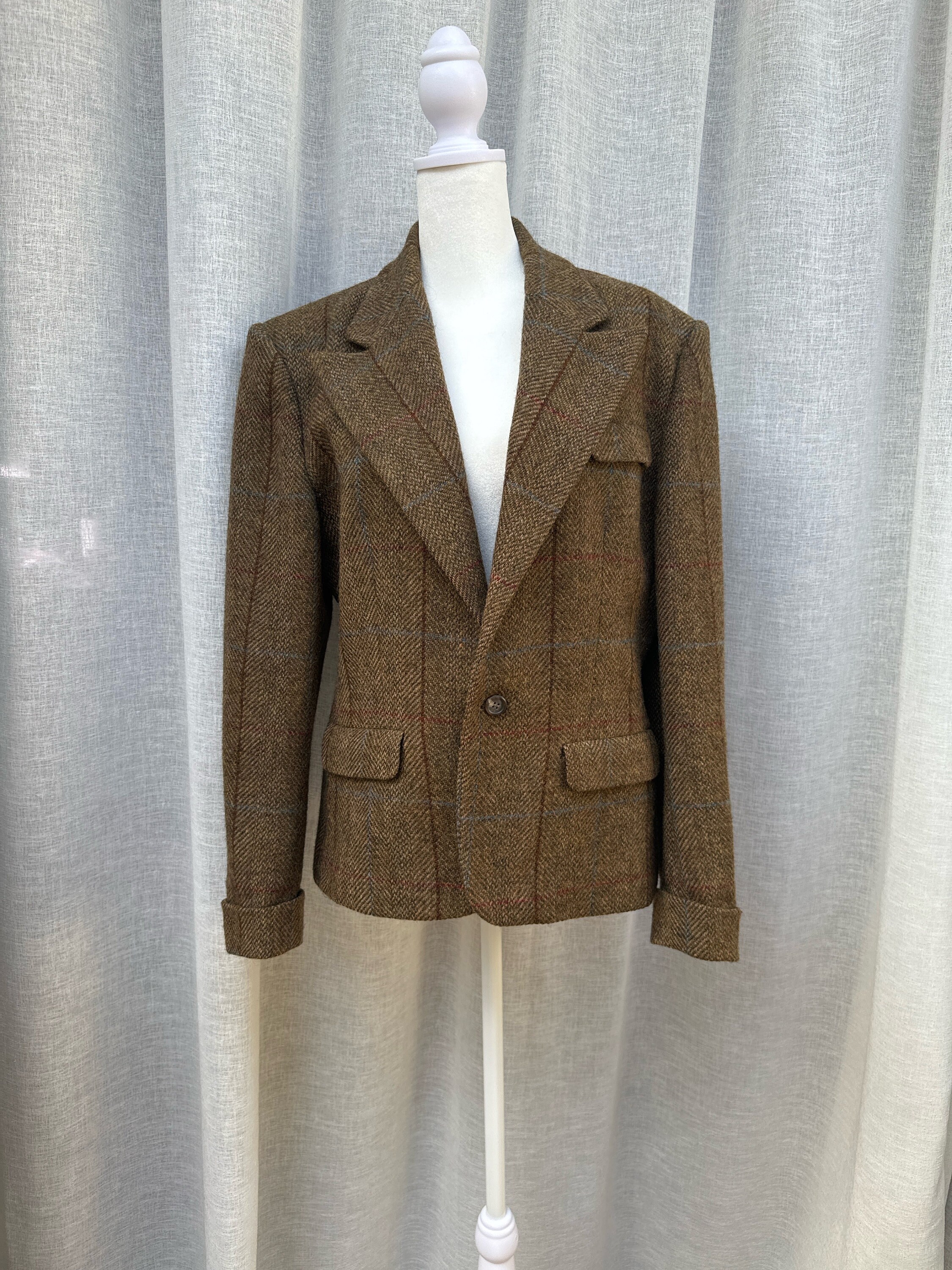 louren waist shape color nep tweedjacket