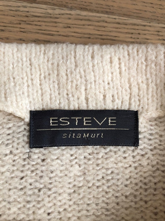 Esteve sitamurt Spain knitted off white cream ivo… - image 7