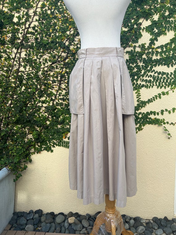 Pierre Cardin Paris Solid Pleated Circle Skirt