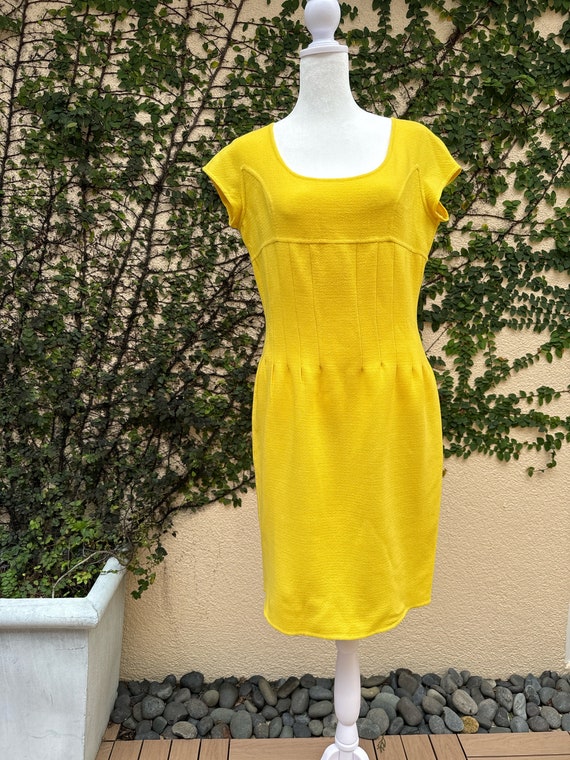 1980’s Christian Alta Moda New York canary yellow 