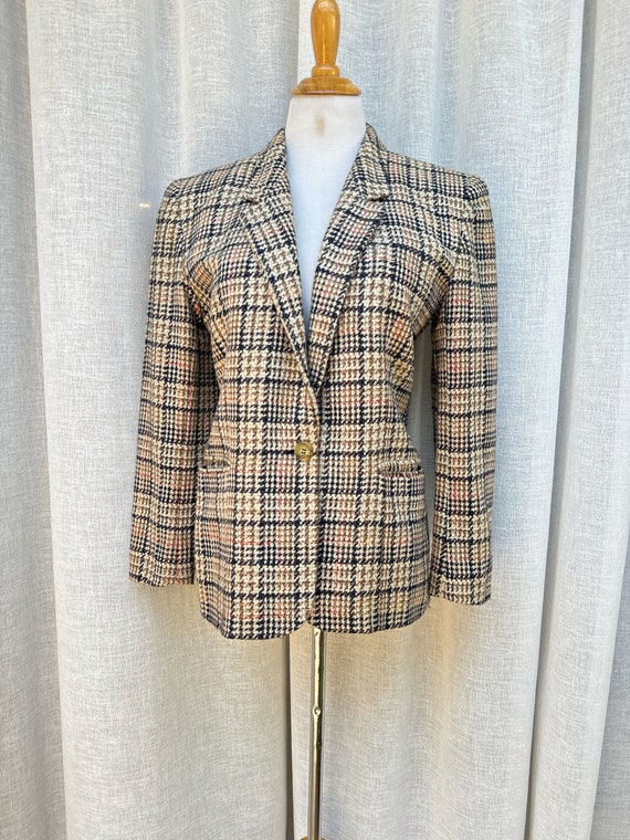 Liz Claiborne Collection Tweed Plaid Blazer