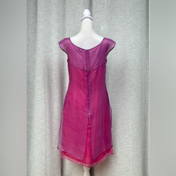 Nora Noh purple pink silk organza mini dress cove… - image 4