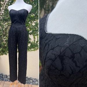 1990’s BB Collections by Barbara Barbara Bandeau Jumpsuit with Embellished Sweetheart Neckline