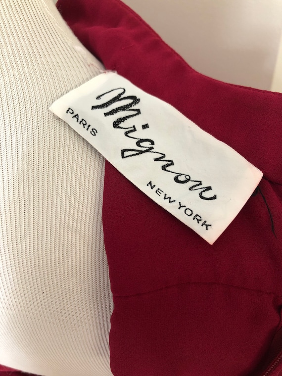 Mignon raspberry color midi long sleeve dress - image 8