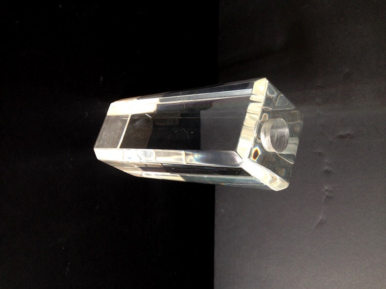 Vintage Lucite Acrylic Candlestick/ Candle Holder Etsy
