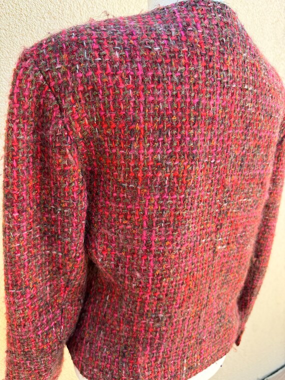 Ann Taylor Wool Blend Cropped Tweed Blazer - image 3