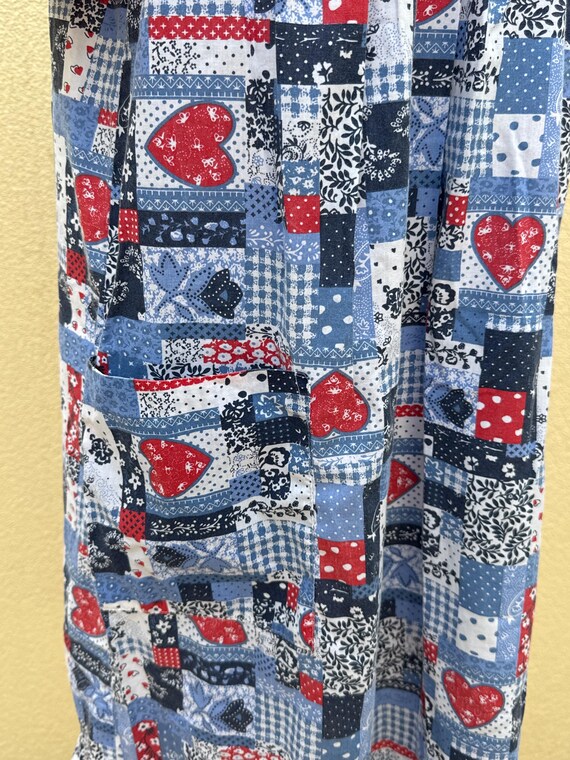 Anthony Richards patchwork  multipattern red, whi… - image 5