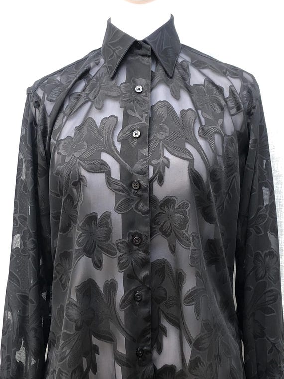 From Collars to Cuffs custom made black floral br… - image 5